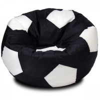 Кресло Мяч ФАЙЛ  черно-белый размеры XL